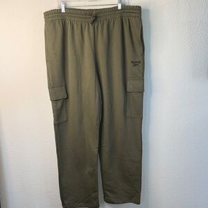 Reebok Khaki Joggers‎ with Cargo Pockets